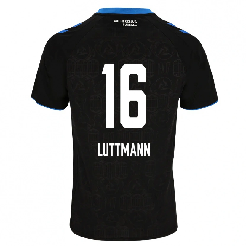 Danxen Hombre Camiseta Magnus Luttmann #16 Negro Blanco Rojo 1ª Equipación 2026/27 La Camisa