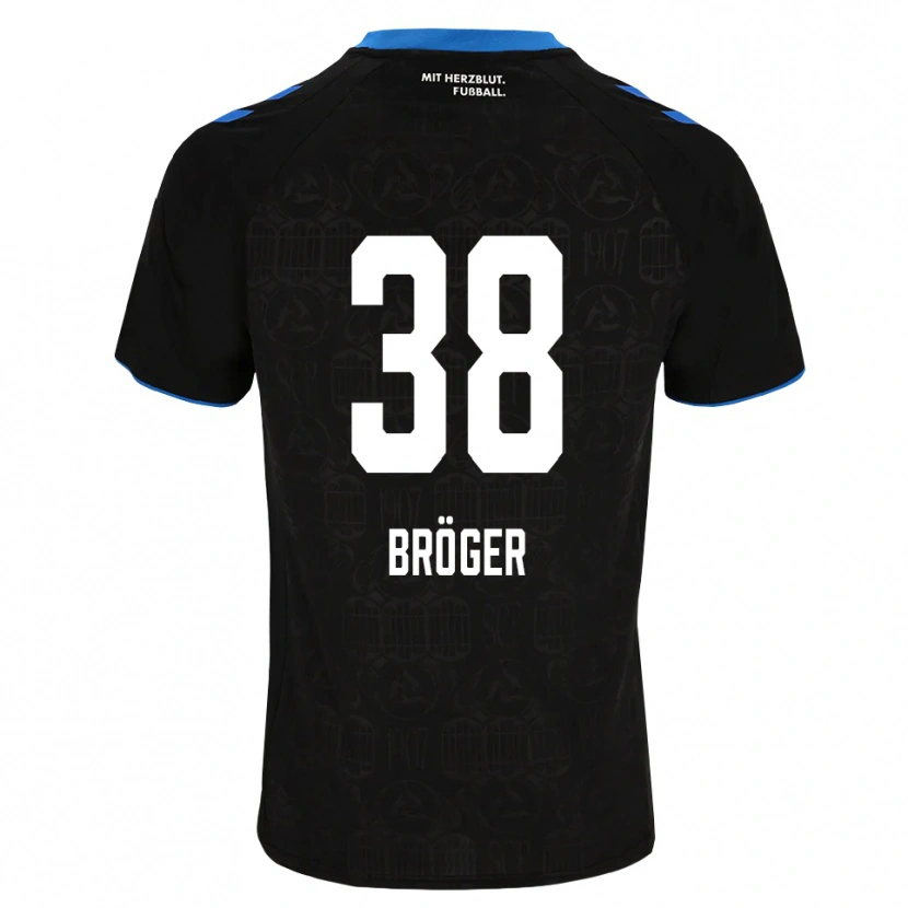Danxen Hombre Camiseta Bennit Bröger #38 Negro Blanco Rojo 1ª Equipación 2026/27 La Camisa