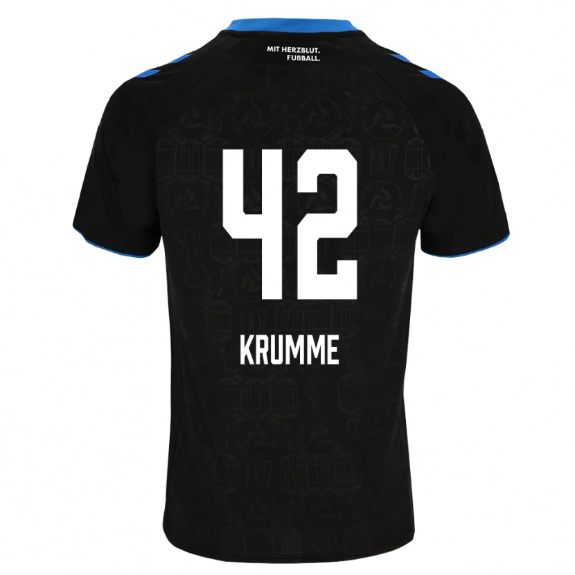 Danxen Hombre Camiseta Kevin Krumme #42 Negro Blanco Rojo 1ª Equipación 2026/27 La Camisa