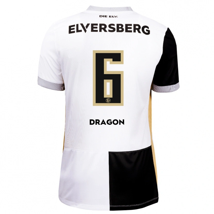 Danxen Hombre Camiseta Patryk Dragon #6 Negro Blanco Marrón 1ª Equipación 2026/27 La Camisa