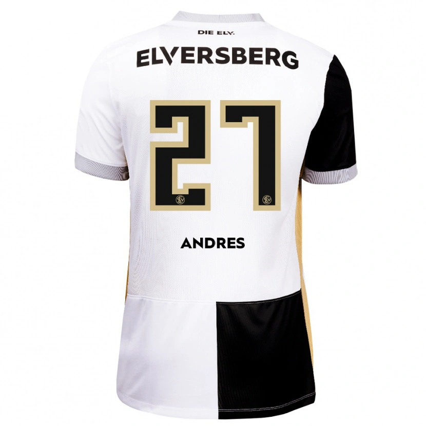 Danxen Hombre Camiseta Alissa Andres #27 Negro Blanco Marrón 1ª Equipación 2026/27 La Camisa
