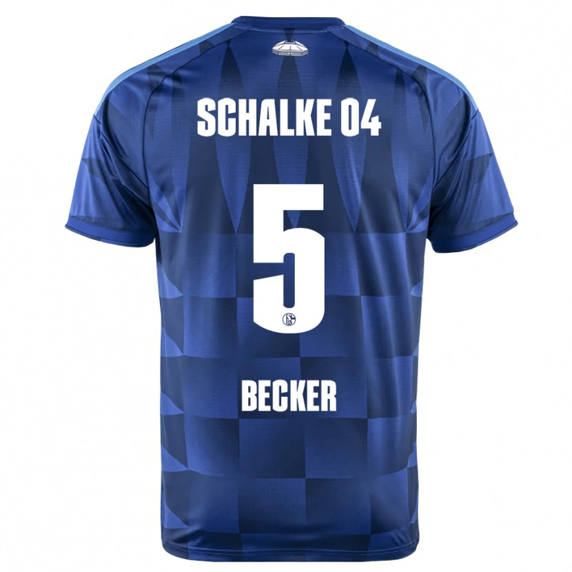 Danxen Hombre Camiseta Timo Becker #5 Azul Oscuro Amarillo Blanco 1ª Equipación 2026/27 La Camisa