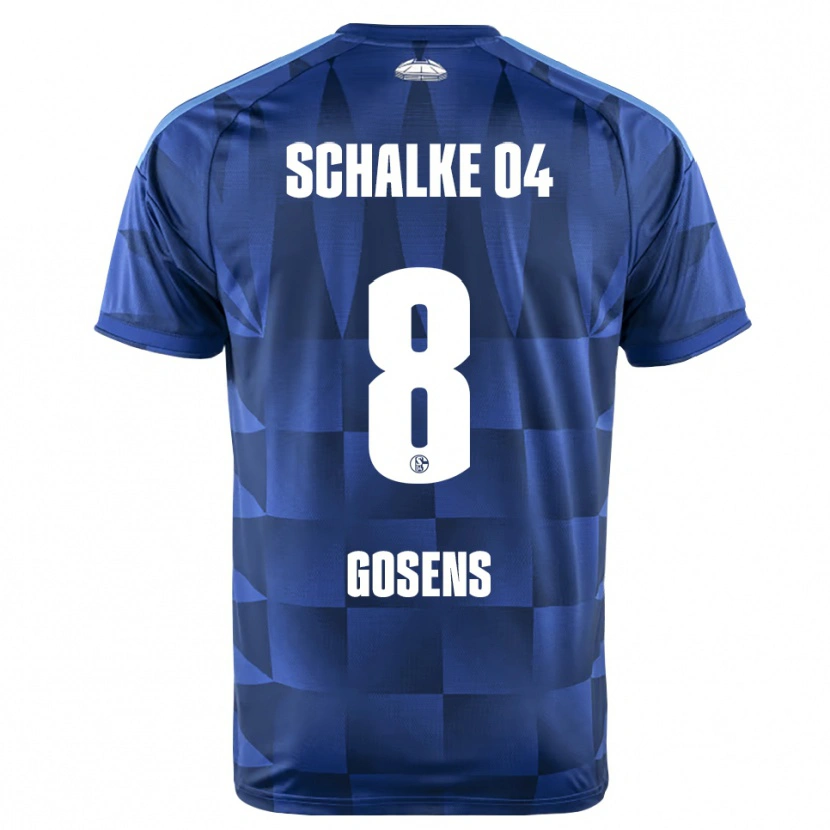 Danxen Hombre Camiseta Robin Gosens #8 Azul Oscuro Amarillo Blanco 1ª Equipación 2026/27 La Camisa