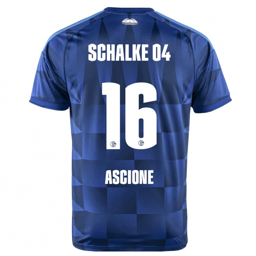 Danxen Hombre Camiseta Marco Ascione #16 Azul Oscuro Amarillo Blanco 1ª Equipación 2026/27 La Camisa