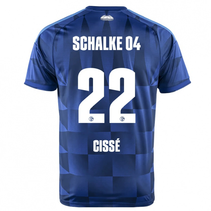 Danxen Hombre Camiseta Ibrahima Cissé #22 Azul Oscuro Amarillo Blanco 1ª Equipación 2026/27 La Camisa
