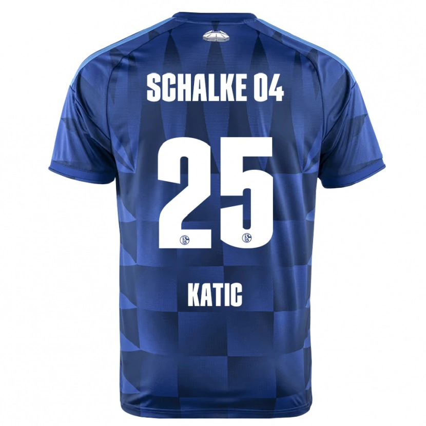 Danxen Hombre Camiseta Nikola Katic #25 Azul Oscuro Amarillo Blanco 1ª Equipación 2026/27 La Camisa