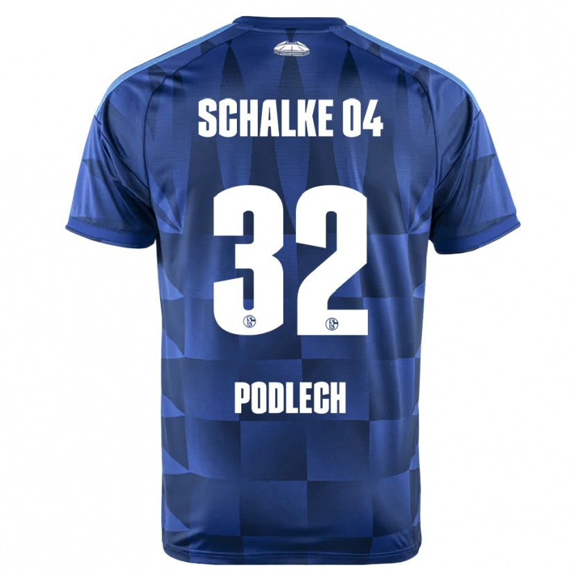 Danxen Hombre Camiseta Luca Podlech #32 Azul Oscuro Amarillo Blanco 1ª Equipación 2026/27 La Camisa