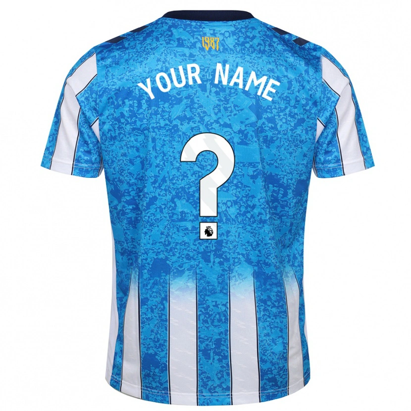 Danxen Hombre Camiseta Su Nombre #0 Blanco Azul Naranja 1ª Equipación 2026/27 La Camisa