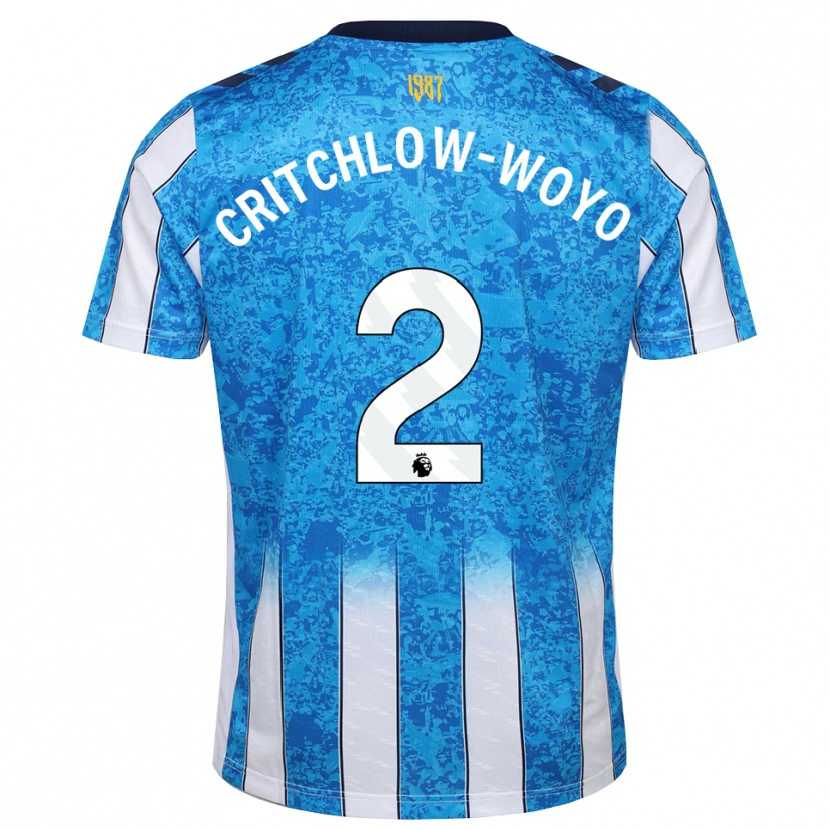 Danxen Hombre Camiseta Tionne Critchlow-Woyo #2 Blanco Azul Naranja 1ª Equipación 2026/27 La Camisa