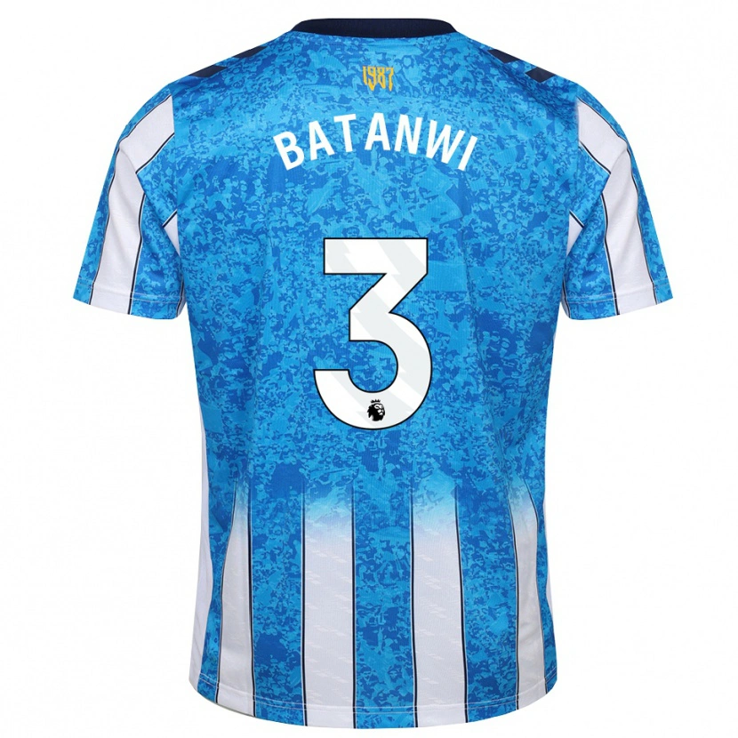 Danxen Hombre Camiseta Tristen Batanwi #3 Blanco Azul Naranja 1ª Equipación 2026/27 La Camisa