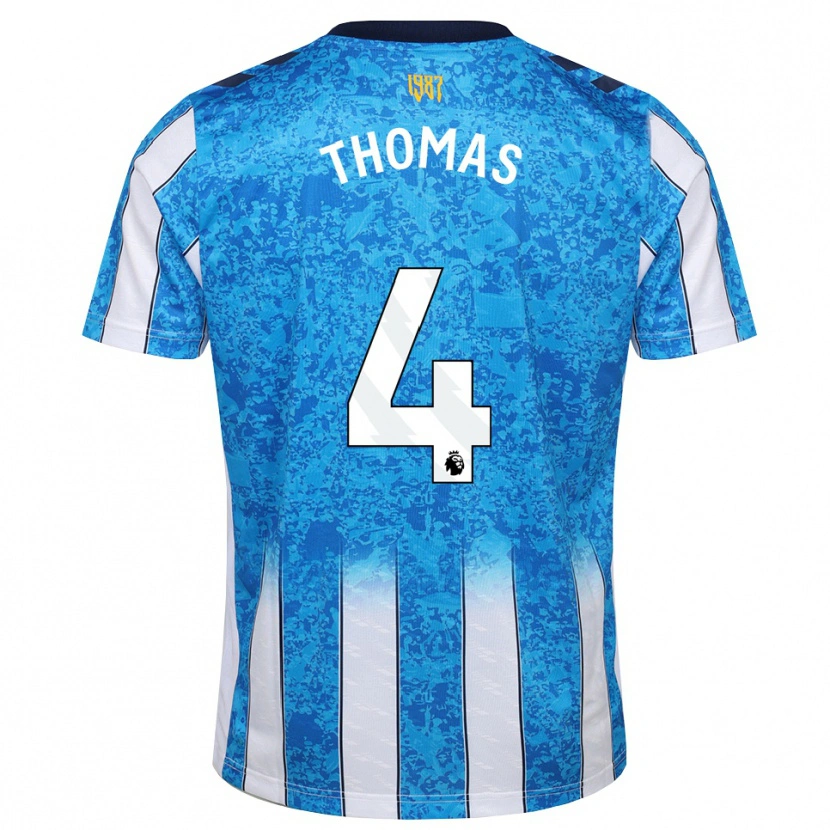 Danxen Hombre Camiseta Bobby Thomas #4 Blanco Azul Naranja 1ª Equipación 2026/27 La Camisa