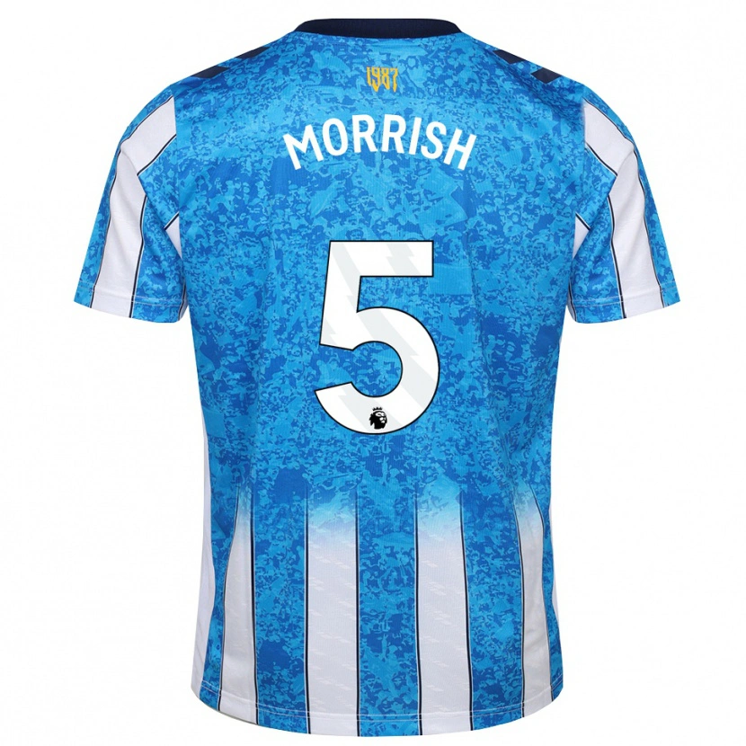 Danxen Hombre Camiseta Rhys Morrish #5 Blanco Azul Naranja 1ª Equipación 2026/27 La Camisa