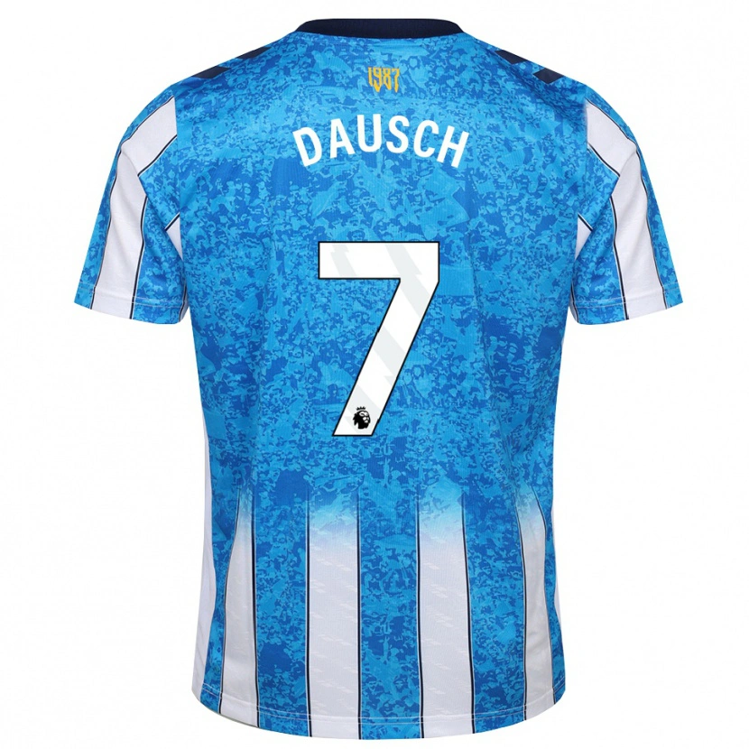 Danxen Hombre Camiseta Aidan Dausch #7 Blanco Azul Naranja 1ª Equipación 2026/27 La Camisa