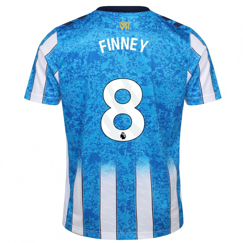 Danxen Hombre Camiseta Charlie Finney #8 Blanco Azul Naranja 1ª Equipación 2026/27 La Camisa