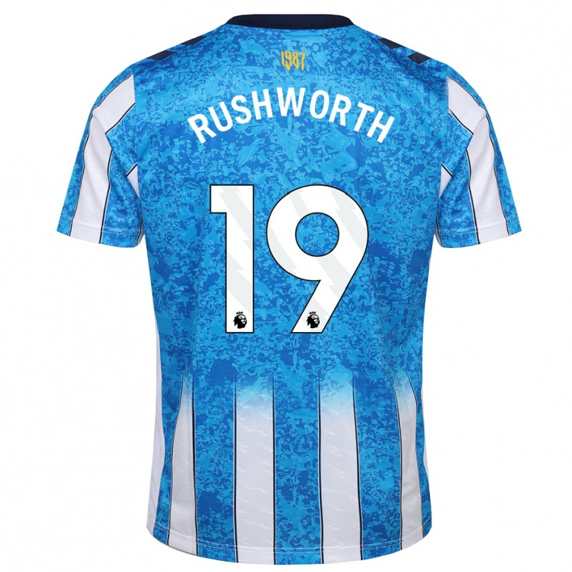 Danxen Hombre Camiseta Carl Rushworth #19 Blanco Azul Naranja 1ª Equipación 2026/27 La Camisa