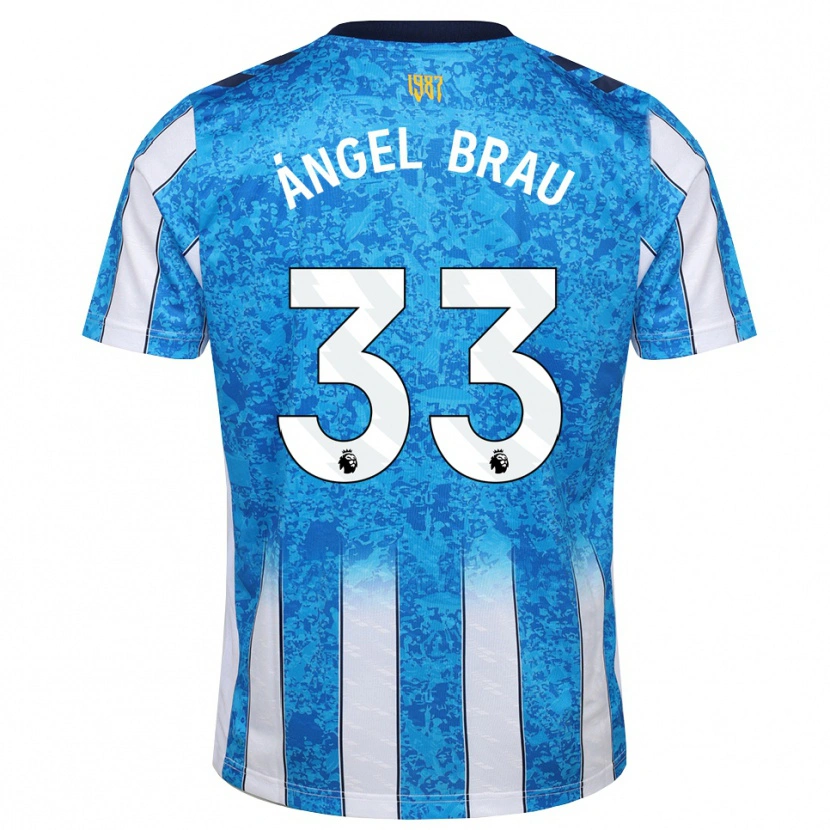 Danxen Hombre Camiseta Miguel Ángel Brau #33 Blanco Azul Naranja 1ª Equipación 2026/27 La Camisa