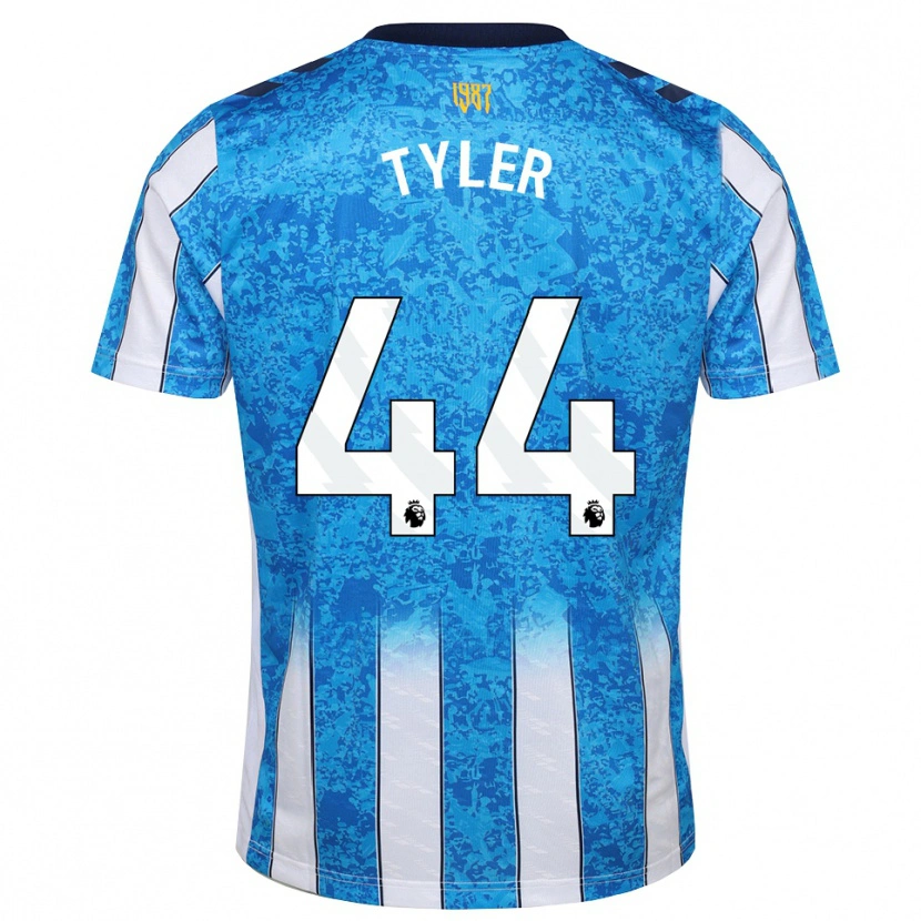 Danxen Hombre Camiseta Cian Tyler #44 Blanco Azul Naranja 1ª Equipación 2026/27 La Camisa
