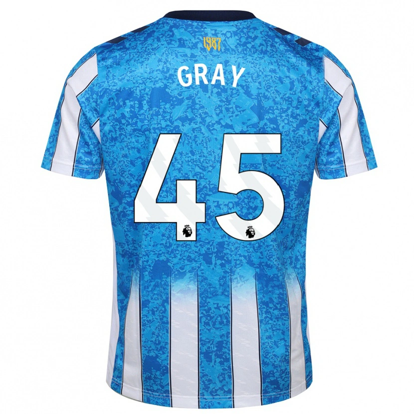 Danxen Hombre Camiseta Harrison Gray #45 Blanco Azul Naranja 1ª Equipación 2026/27 La Camisa