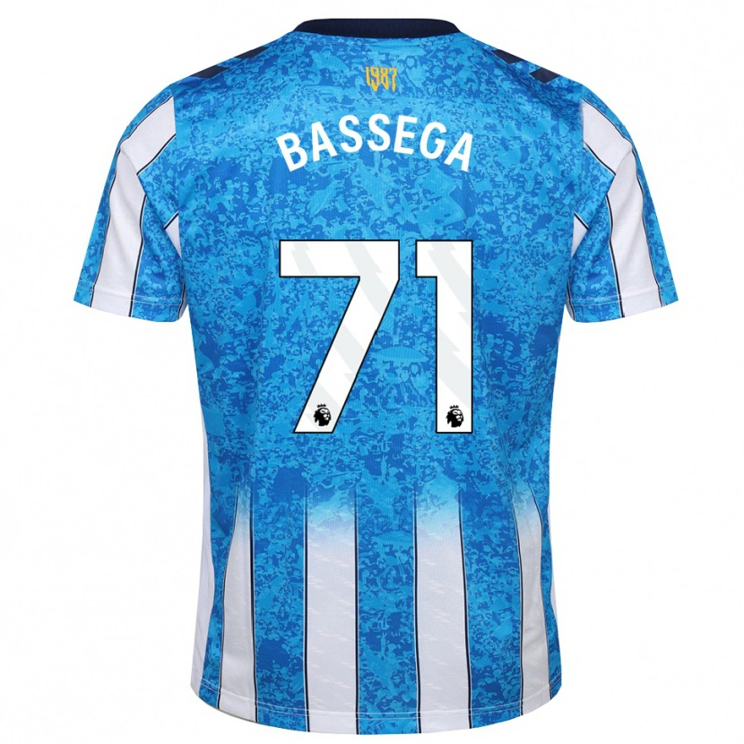 Danxen Hombre Camiseta Nsemi Bassega #71 Blanco Azul Naranja 1ª Equipación 2026/27 La Camisa