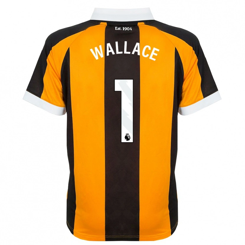 Danxen Hombre Camiseta Abbi Wallace #1 Naranja Negro Blanco 1ª Equipación 2026/27 La Camisa