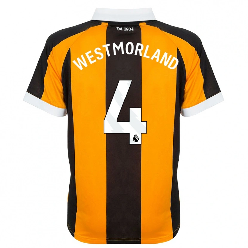 Danxen Hombre Camiseta Emma Westmorland #4 Naranja Negro Blanco 1ª Equipación 2026/27 La Camisa