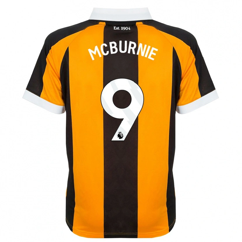Danxen Hombre Camiseta Oli Mcburnie #9 Naranja Negro Blanco 1ª Equipación 2026/27 La Camisa