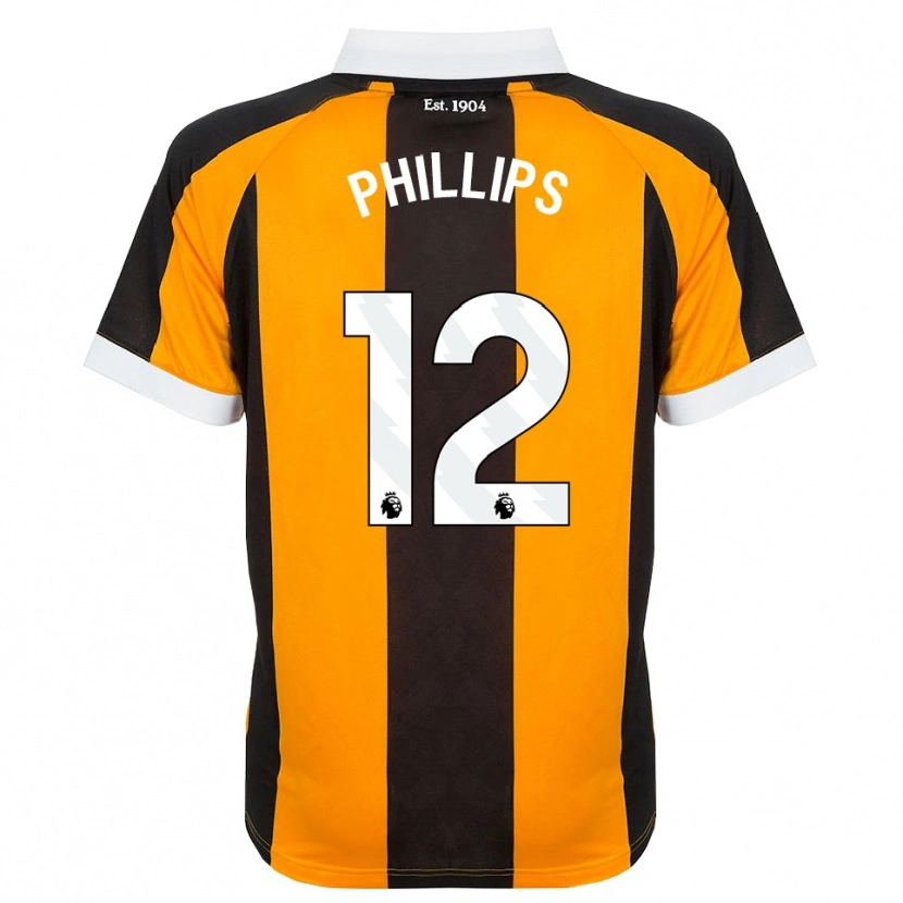 Danxen Hombre Camiseta Dillon Phillips #12 Naranja Negro Blanco 1ª Equipación 2026/27 La Camisa
