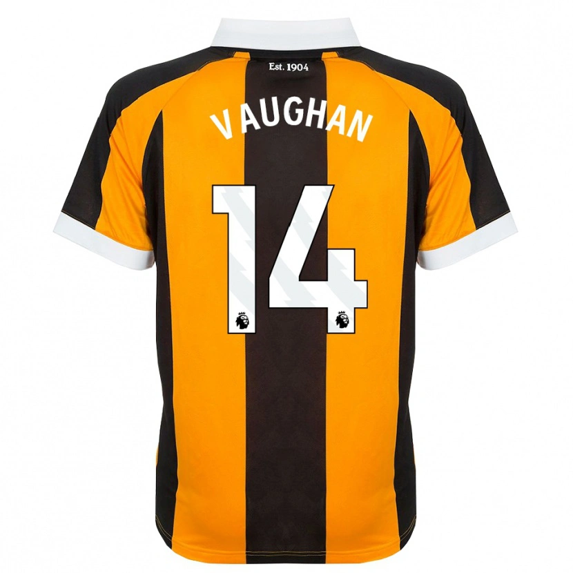 Danxen Hombre Camiseta Harry Vaughan #14 Naranja Negro Blanco 1ª Equipación 2026/27 La Camisa
