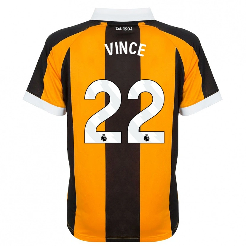 Danxen Hombre Camiseta Anna Vince #22 Naranja Negro Blanco 1ª Equipación 2026/27 La Camisa