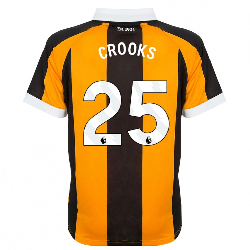 Danxen Hombre Camiseta Matt Crooks #25 Naranja Negro Blanco 1ª Equipación 2026/27 La Camisa
