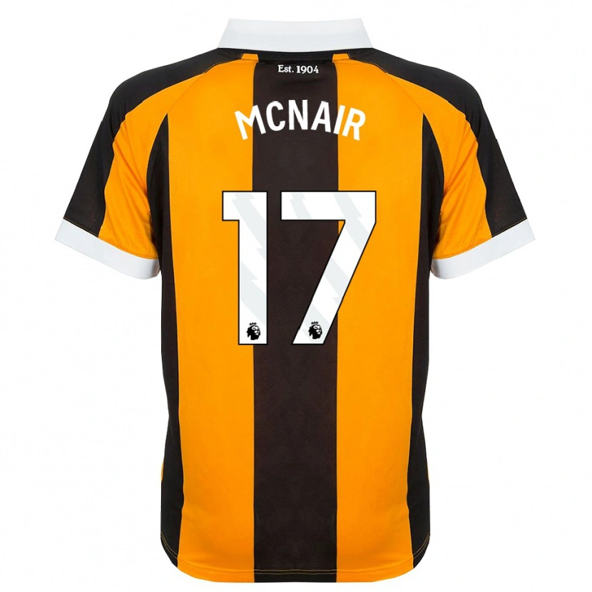 Danxen Hombre Camiseta Paddy Mcnair #17 Naranja Negro Blanco 1ª Equipación 2026/27 La Camisa
