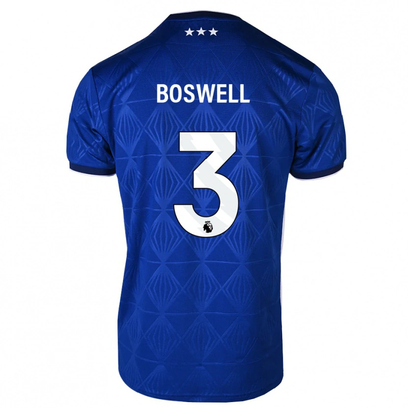 Danxen Hombre Camiseta Ashton Boswell #3 Azul Medio Blanco Rojo 1ª Equipación 2026/27 La Camisa