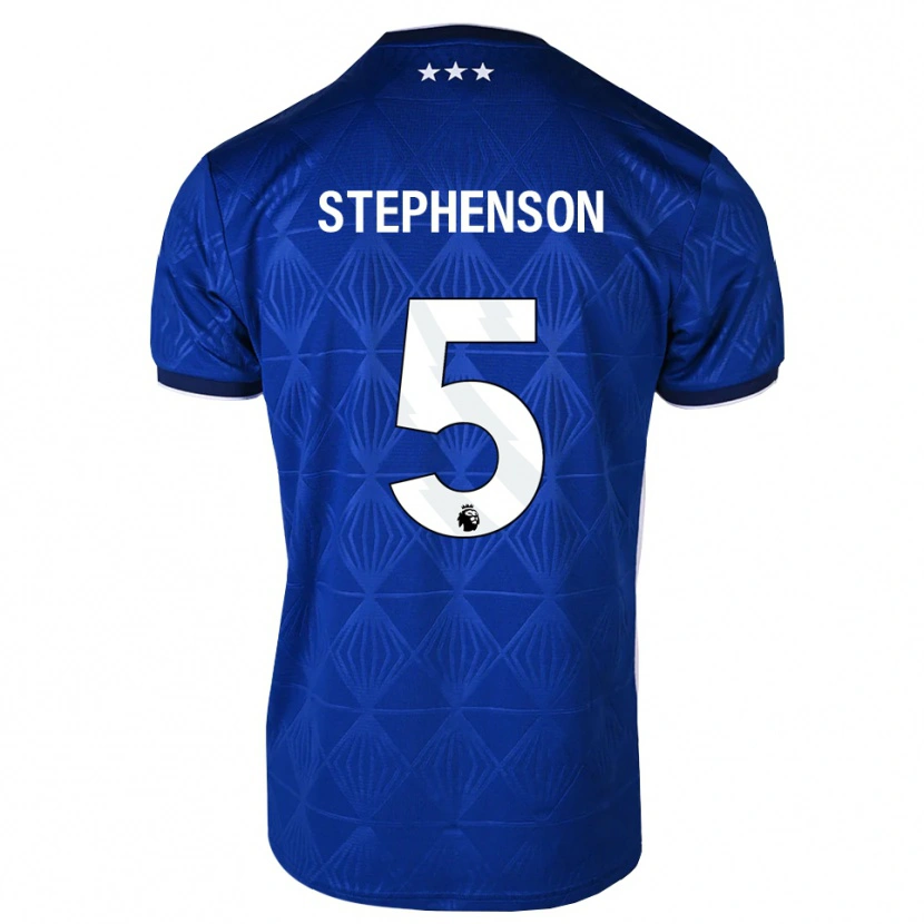 Danxen Hombre Camiseta Sean Stephenson #5 Azul Medio Blanco Rojo 1ª Equipación 2026/27 La Camisa