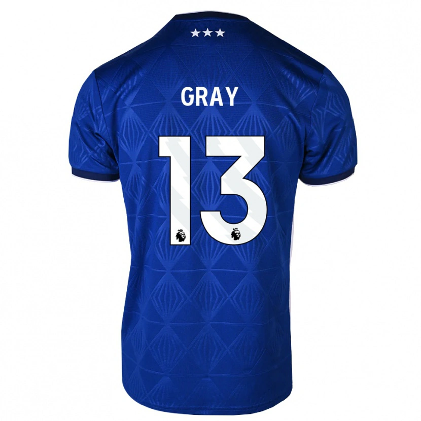 Danxen Hombre Camiseta Henry Gray #13 Azul Medio Blanco Rojo 1ª Equipación 2026/27 La Camisa