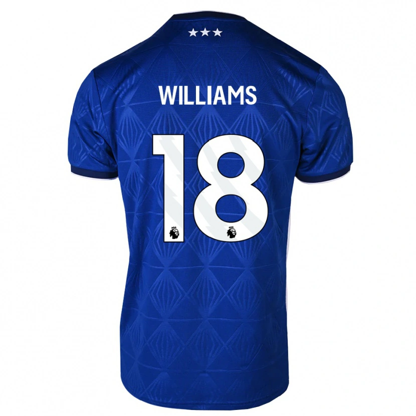 Danxen Hombre Camiseta Brandon Williams #18 Azul Medio Blanco Rojo 1ª Equipación 2026/27 La Camisa
