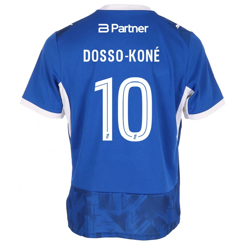 Danxen Hombre Camiseta Namory Dosso-Koné #10 Azul Medio Blanco 1ª Equipación 2026/27 La Camisa