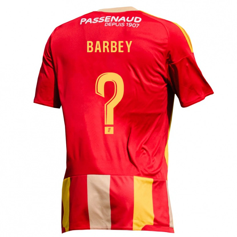 Danxen Hombre Camiseta Eliott Barbey #0 Rojo Amarillo Verde 1ª Equipación 2026/27 La Camisa