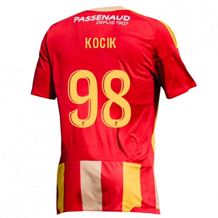 Danxen Hombre Camiseta Nicolas Kocik #98 Rojo Amarillo Verde 1ª Equipación 2026/27 La Camisa