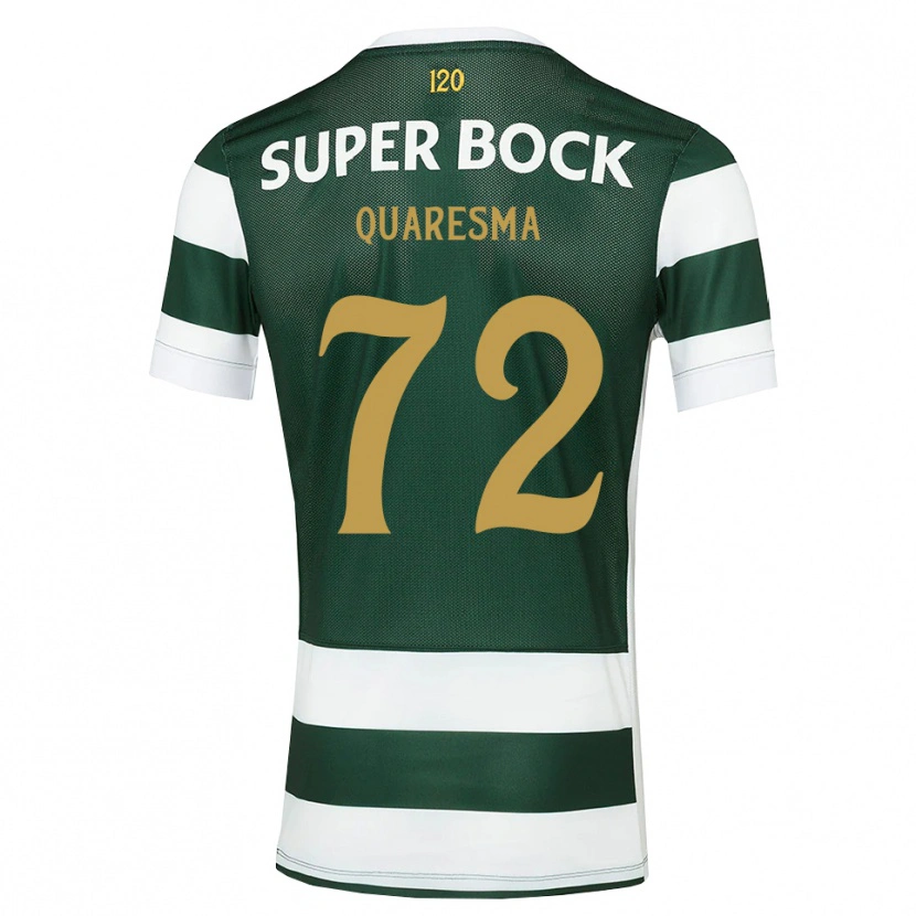 Danxen Hombre Camiseta Eduardo Quaresma #72 Grisardodarkslategray Blanco 1ª Equipación 2026/27 La Camisa