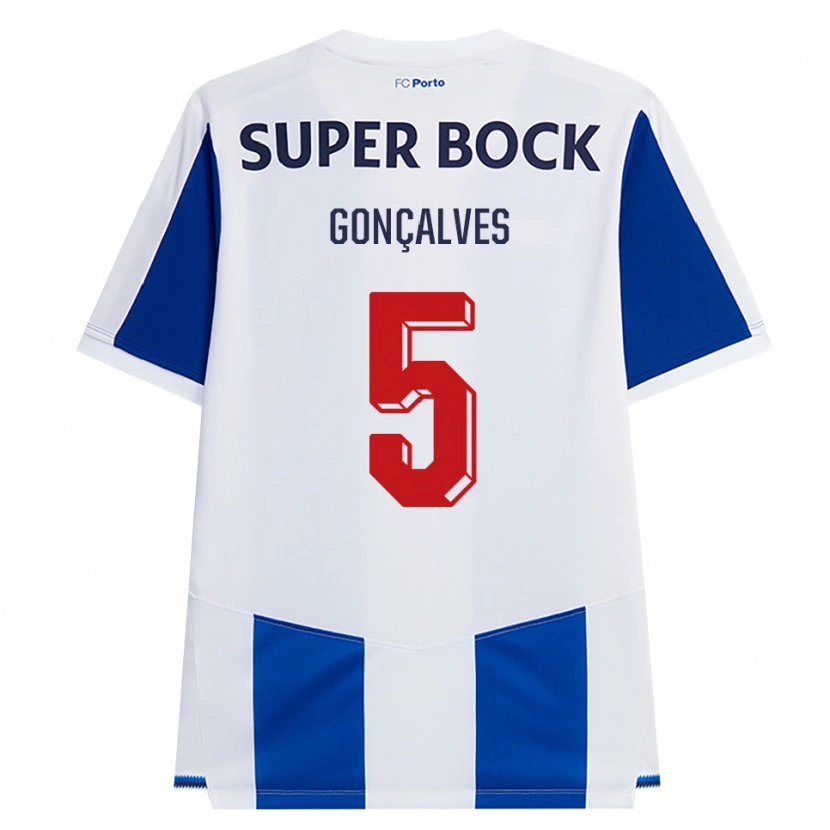 Danxen Hombre Camiseta Martim Gonçalves #5 Azul Blanco Rojo 1ª Equipación 2026/27 La Camisa