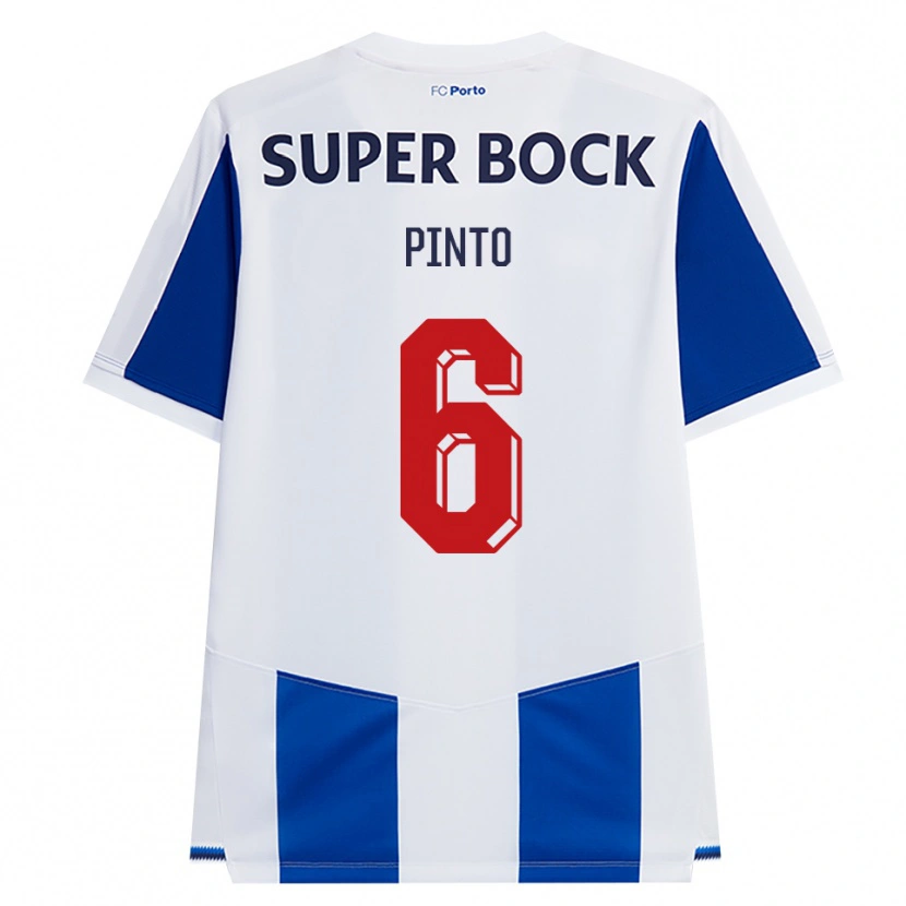 Danxen Hombre Camiseta Gonçalo Pinto #6 Azul Blanco Rojo 1ª Equipación 2026/27 La Camisa