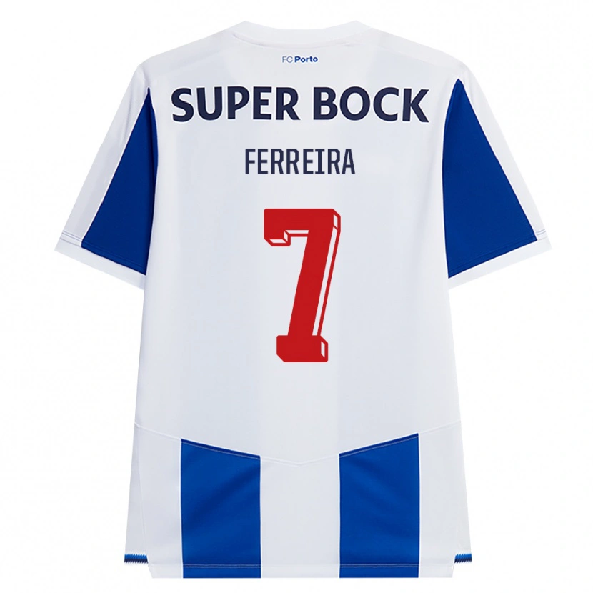 Danxen Hombre Camiseta Maria Ferreira #7 Azul Blanco Rojo 1ª Equipación 2026/27 La Camisa