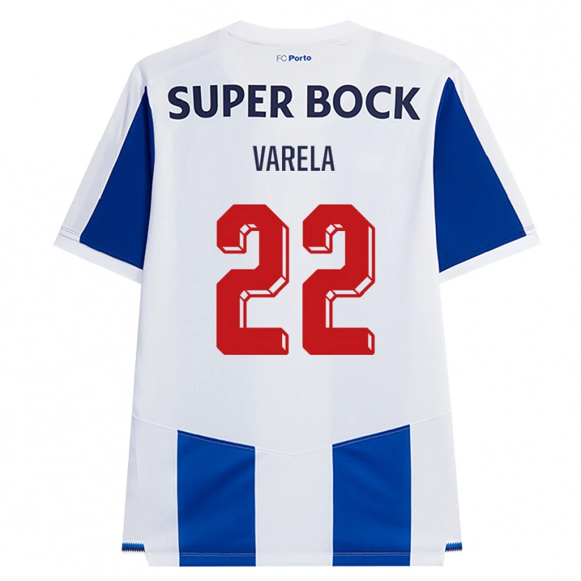 Danxen Hombre Camiseta Alan Varela #22 Azul Blanco Rojo 1ª Equipación 2026/27 La Camisa