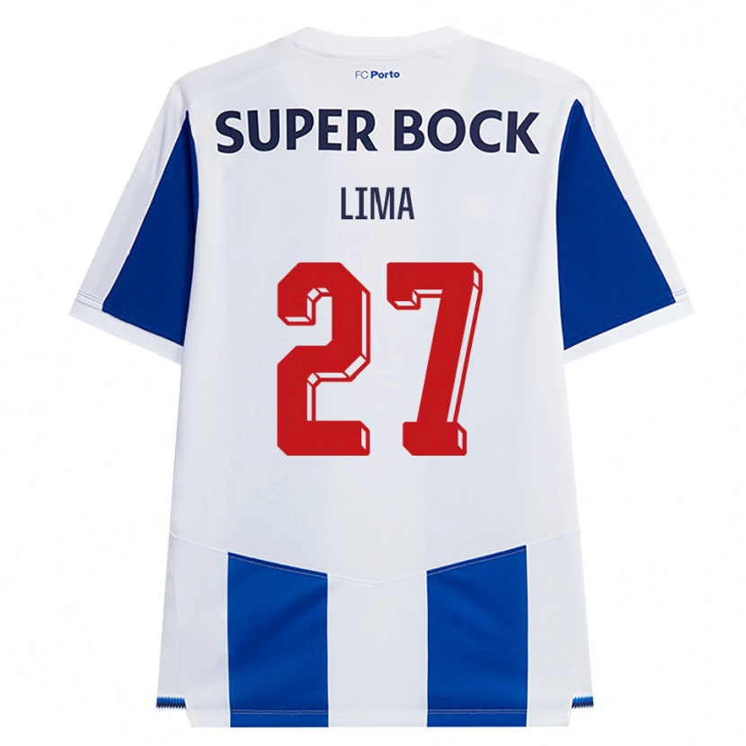 Danxen Hombre Camiseta Cláudia Lima #27 Azul Blanco Rojo 1ª Equipación 2026/27 La Camisa