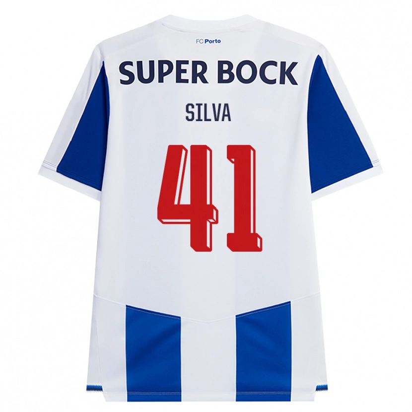 Danxen Hombre Camiseta Gonçalo Silva #41 Azul Blanco Rojo 1ª Equipación 2026/27 La Camisa