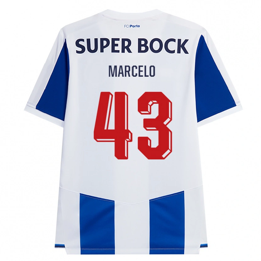 Danxen Hombre Camiseta Joao Marcelo #43 Azul Blanco Rojo 1ª Equipación 2026/27 La Camisa