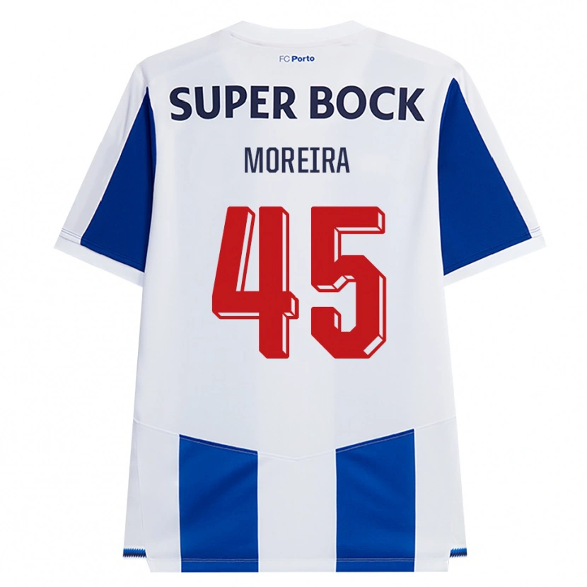 Danxen Hombre Camiseta João Moreira #45 Azul Blanco Rojo 1ª Equipación 2026/27 La Camisa