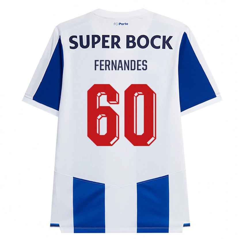 Danxen Hombre Camiseta Francisco Fernandes #60 Azul Blanco Rojo 1ª Equipación 2026/27 La Camisa