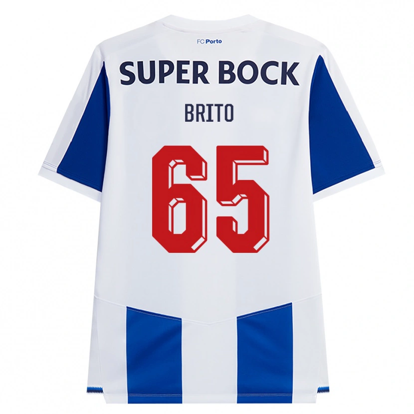 Danxen Hombre Camiseta João Brito #65 Azul Blanco Rojo 1ª Equipación 2026/27 La Camisa
