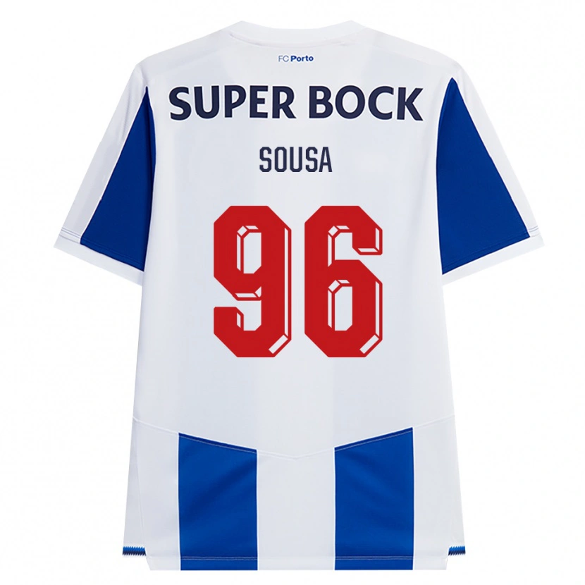 Danxen Hombre Camiseta Filipe Sousa #96 Azul Blanco Rojo 1ª Equipación 2026/27 La Camisa